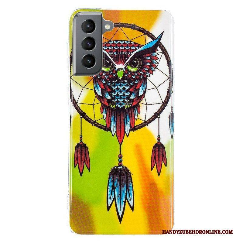 Handyhülle Für Samsung Galaxy S21 FE Fluoreszierender Traumfänger