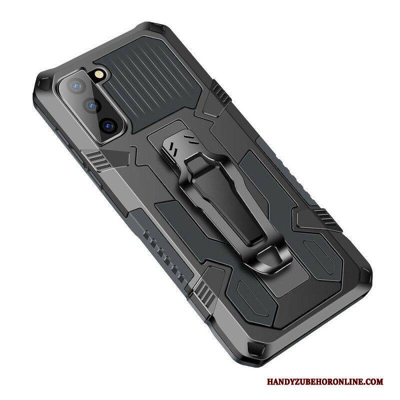 Handyhülle Für Samsung Galaxy S21 FE Roboter Mit Gürtelclip