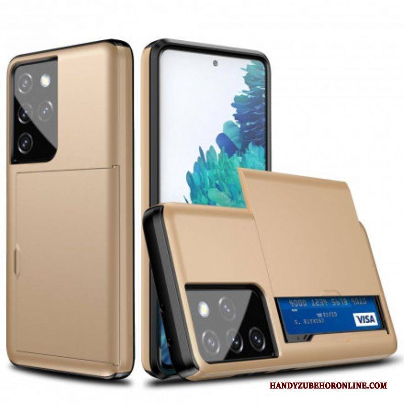Handyhülle Für Samsung Galaxy S21 Ultra 5G Starrer. Auffälliger Kartenhalter
