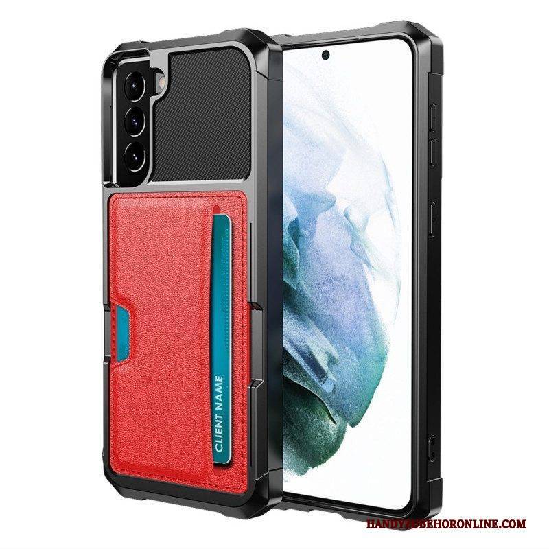 Handyhülle Für Samsung Galaxy S22 5G Kartenhalter Aus Kunstleder