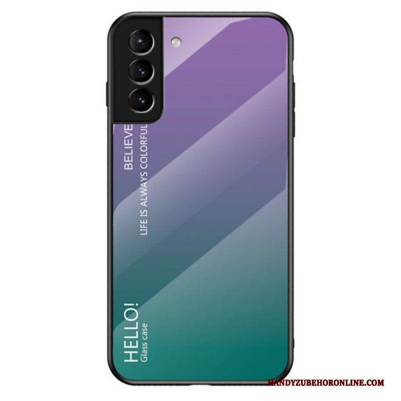 Handyhülle Für Samsung Galaxy S22 Plus 5G Gehärtetes Glas Hallo