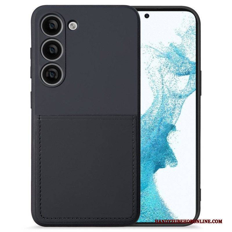 Handyhülle Für Samsung Galaxy S23 5G Kartenhalter Aus Flüssigem Silikon