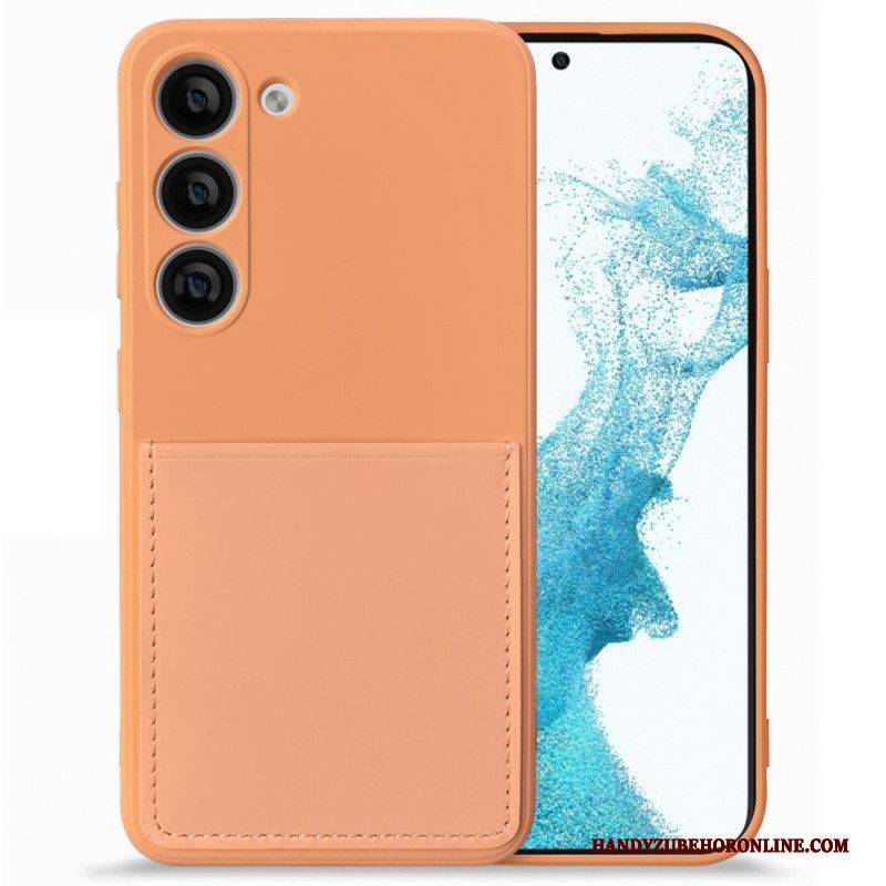 Handyhülle Für Samsung Galaxy S23 5G Kartenhalter Aus Flüssigem Silikon