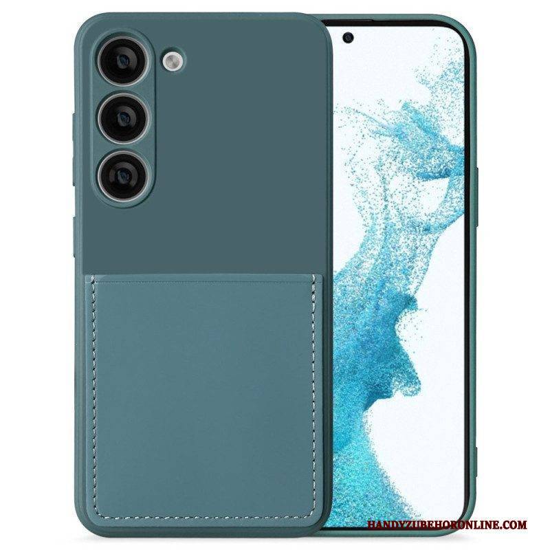 Handyhülle Für Samsung Galaxy S23 5G Kartenhalter Aus Flüssigem Silikon