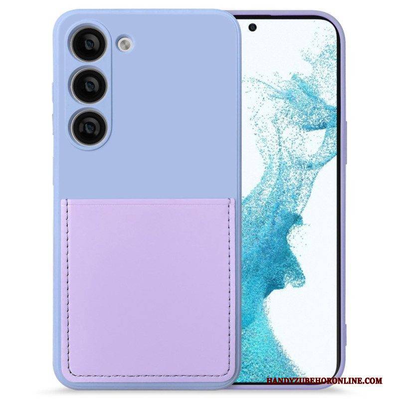 Handyhülle Für Samsung Galaxy S23 5G Kartenhalter Aus Flüssigem Silikon