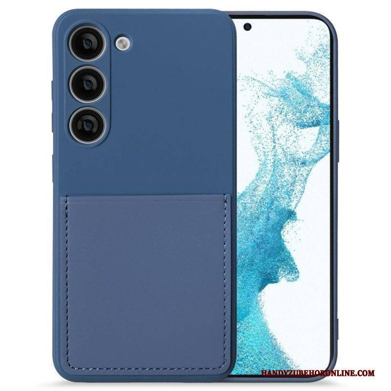 Handyhülle Für Samsung Galaxy S23 5G Kartenhalter Aus Flüssigem Silikon