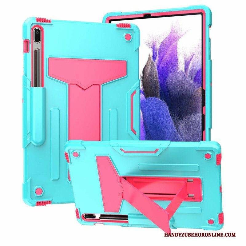Handyhülle Für Samsung Galaxy Tab S7 FE Robuster. Faltbarer Ständer