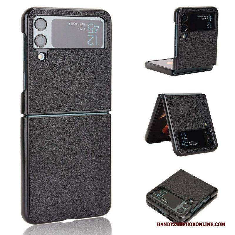 Handyhülle Für Samsung Galaxy Z Flip 4 Flip Case Litschi-leder-textur