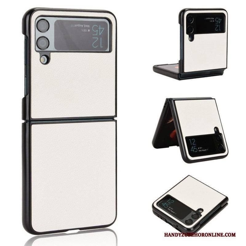 Handyhülle Für Samsung Galaxy Z Flip 4 Flip Case Litschi-leder-textur