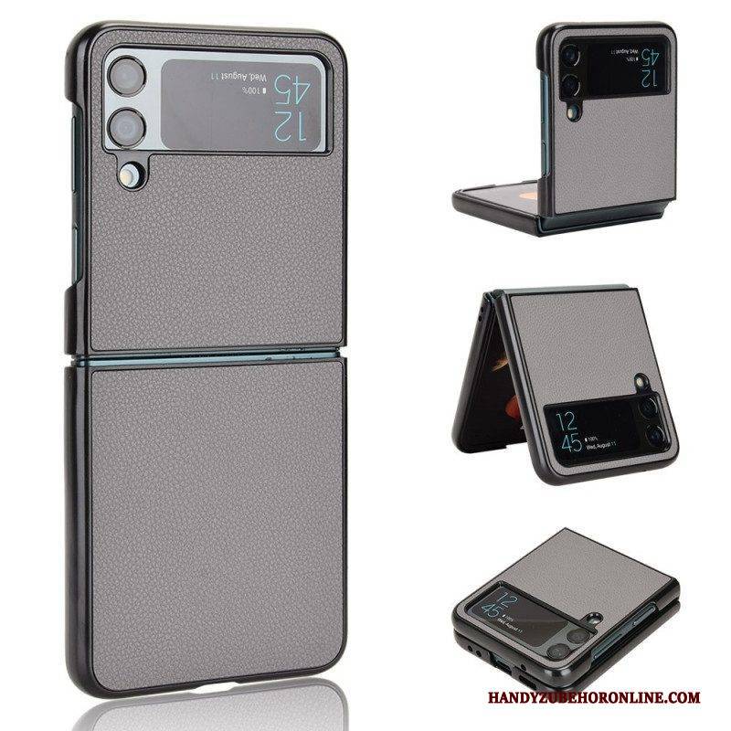Handyhülle Für Samsung Galaxy Z Flip 4 Flip Case Litschi-leder-textur