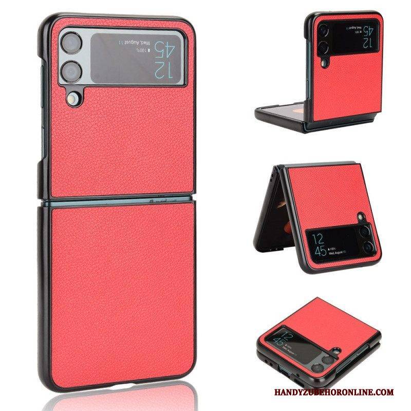 Handyhülle Für Samsung Galaxy Z Flip 4 Flip Case Litschi-leder-textur