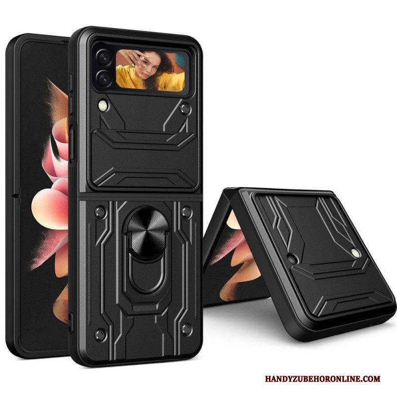 Handyhülle Für Samsung Galaxy Z Flip 4 Flip Case Objektivdeckel Mit Stützring