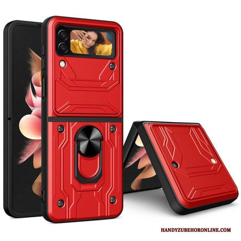 Handyhülle Für Samsung Galaxy Z Flip 4 Flip Case Objektivdeckel Mit Stützring