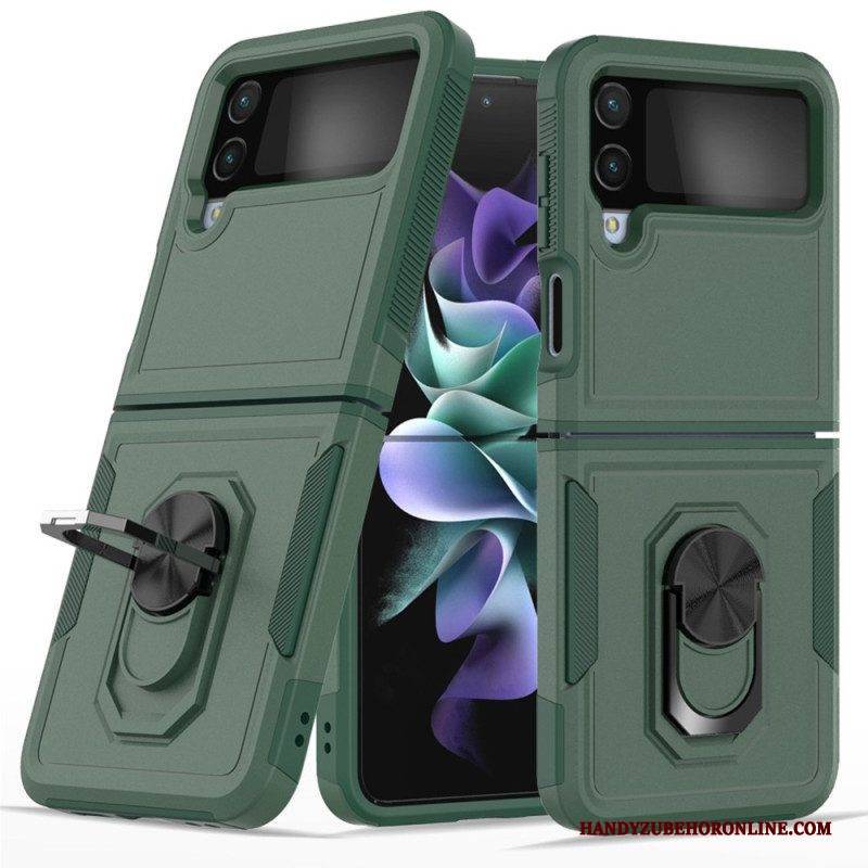 Handyhülle Für Samsung Galaxy Z Flip 4 Flip Case Starr Mit Ringunterstützung