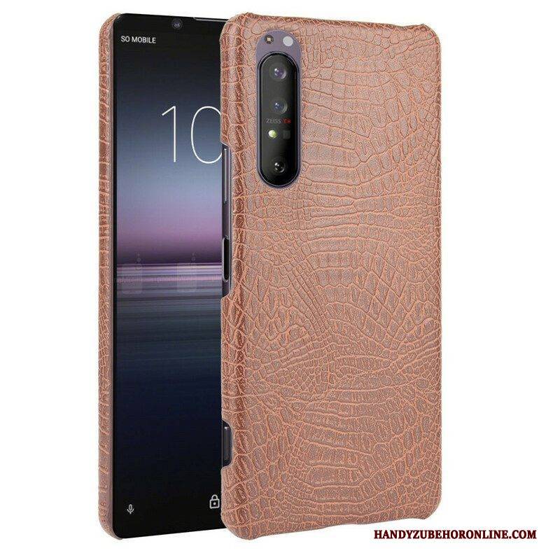 Handyhülle Für Sony Xperia 1 II Krokodilhaut-effekt