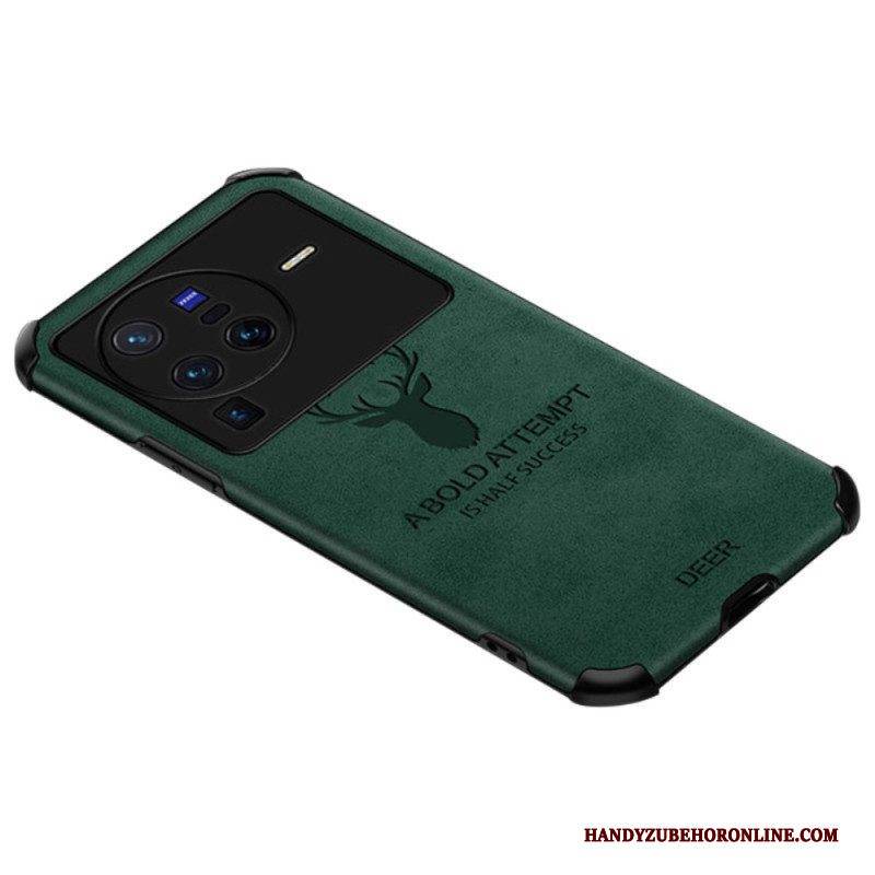 Handyhülle Für Vivo X80 Pro Hirsch Aus Kunstleder