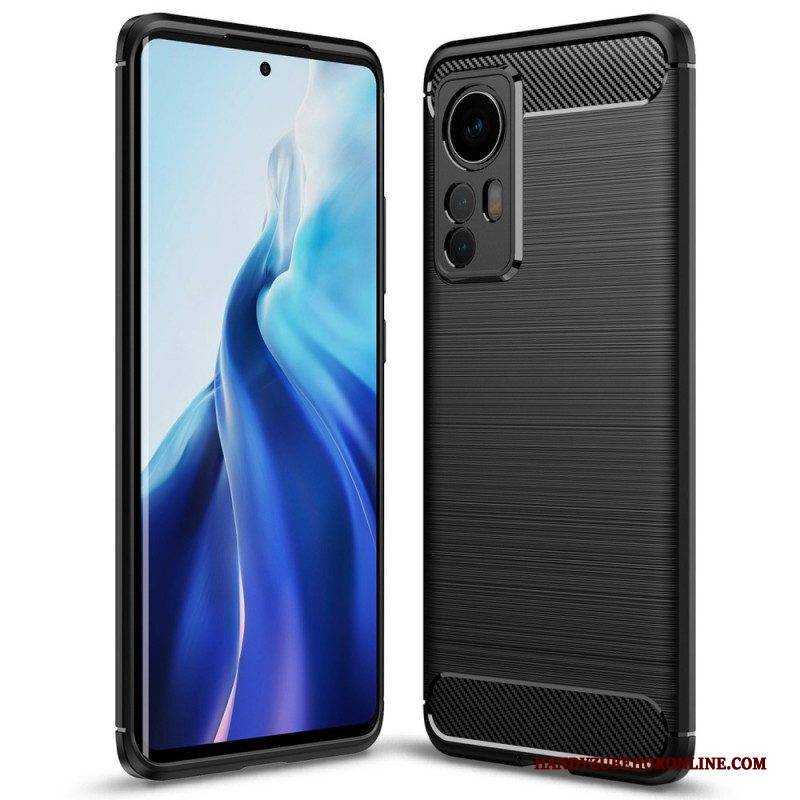 Handyhülle Für Xiaomi 12 / 12X Gebürstete Kohlefaser