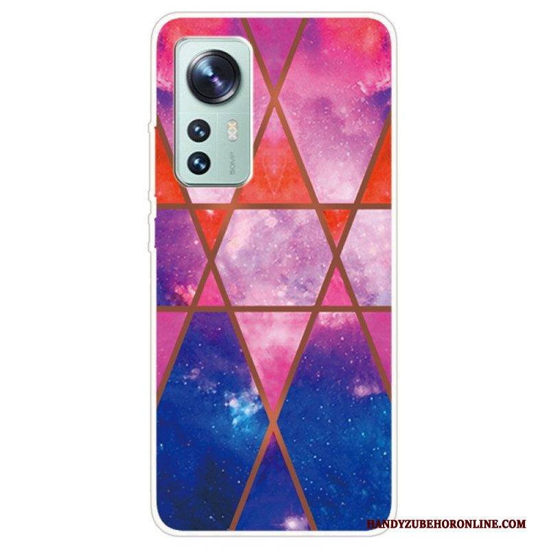 Handyhülle Für Xiaomi 12 / 12X Geometrischer Marmor Ablehnen