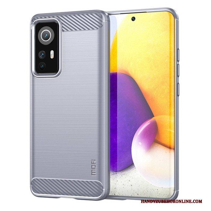 Handyhülle Für Xiaomi 12 Lite Mofi Gebürstete Kohlefaser