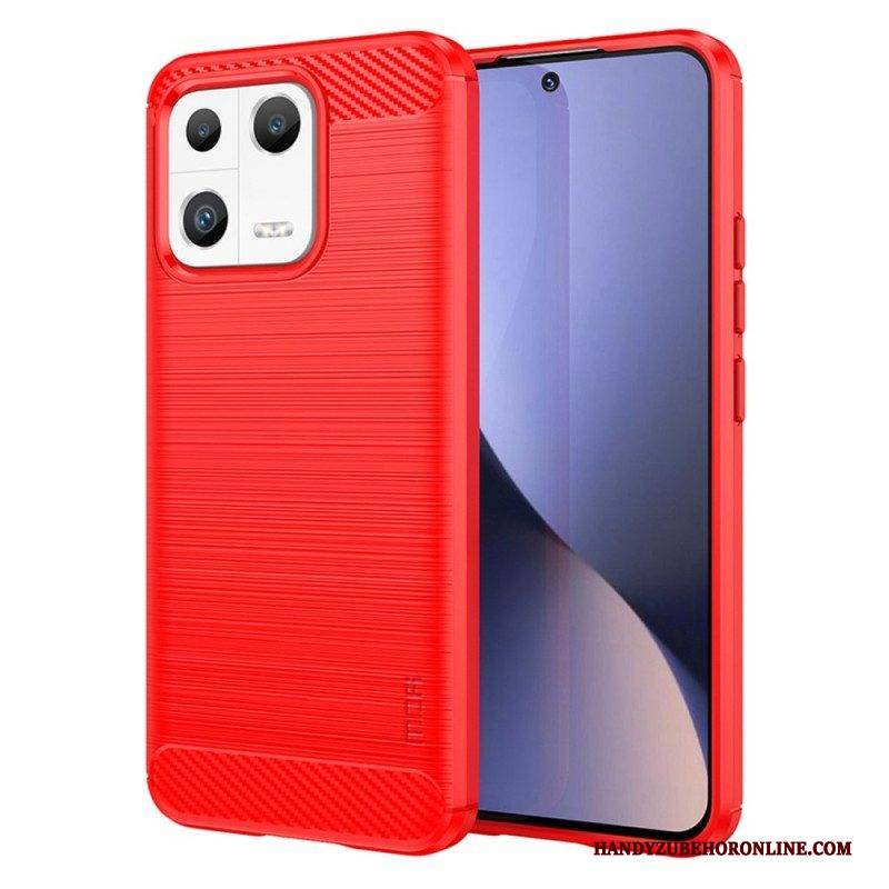 Handyhülle Für Xiaomi 13 Mofi Gebürstete Kohlefaser