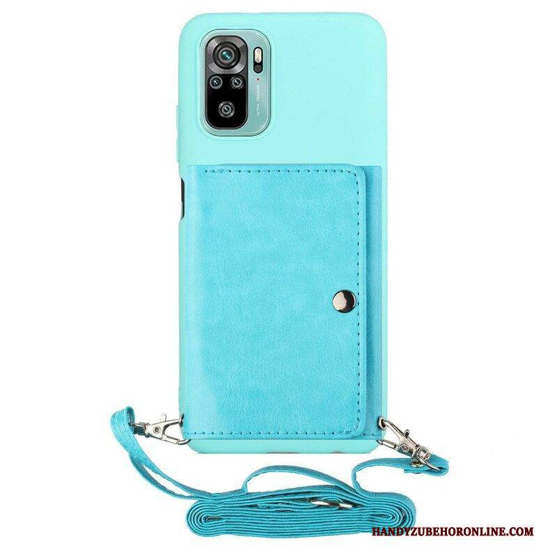 Handyhülle Für Xiaomi Redmi Note 10 / 10S Kartenhalter Mit Schultergurt
