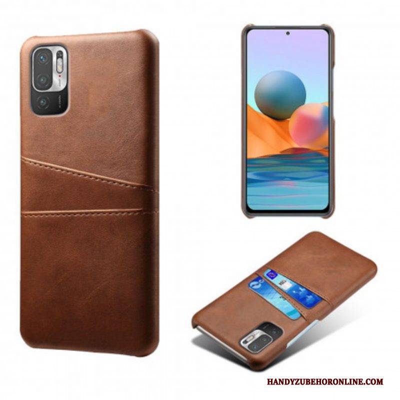 Handyhülle Für Xiaomi Redmi Note 10 5G Doppelter Kartenhalter Ksq