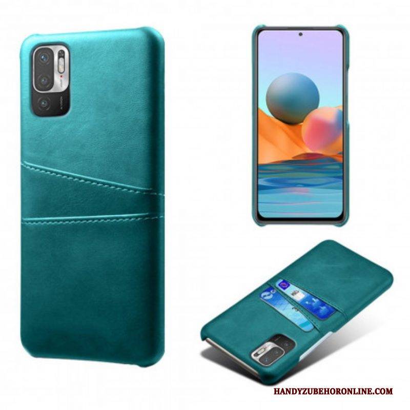 Handyhülle Für Xiaomi Redmi Note 10 5G Doppelter Kartenhalter Ksq