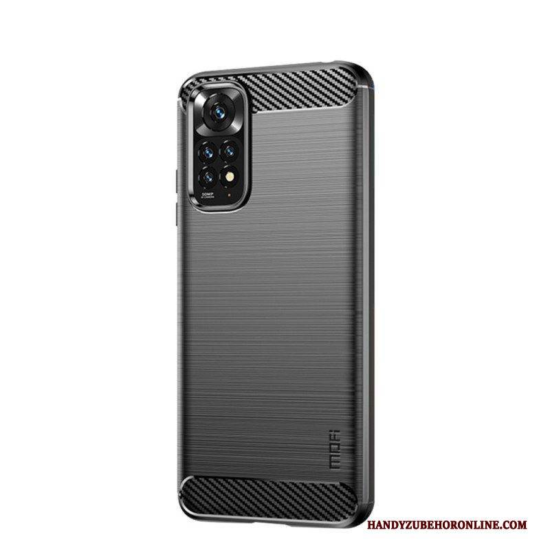Handyhülle Für Xiaomi Redmi Note 11 / 11S Mofi Gebürstete Kohlefaser