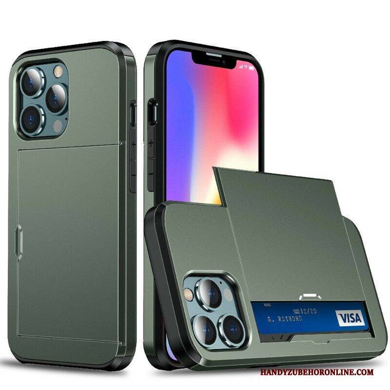 Handyhülle Für iPhone 13 Pro Max Kartenhalter Mit Reißverschluss