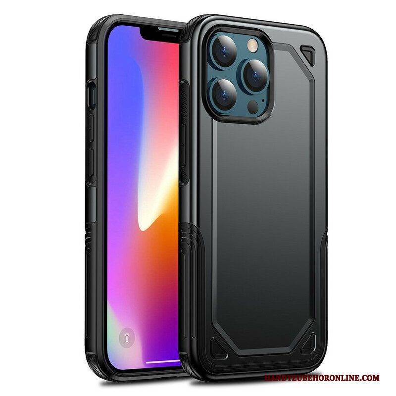 Handyhülle Für iPhone 13 Pro Rüstungsmetalleffekt