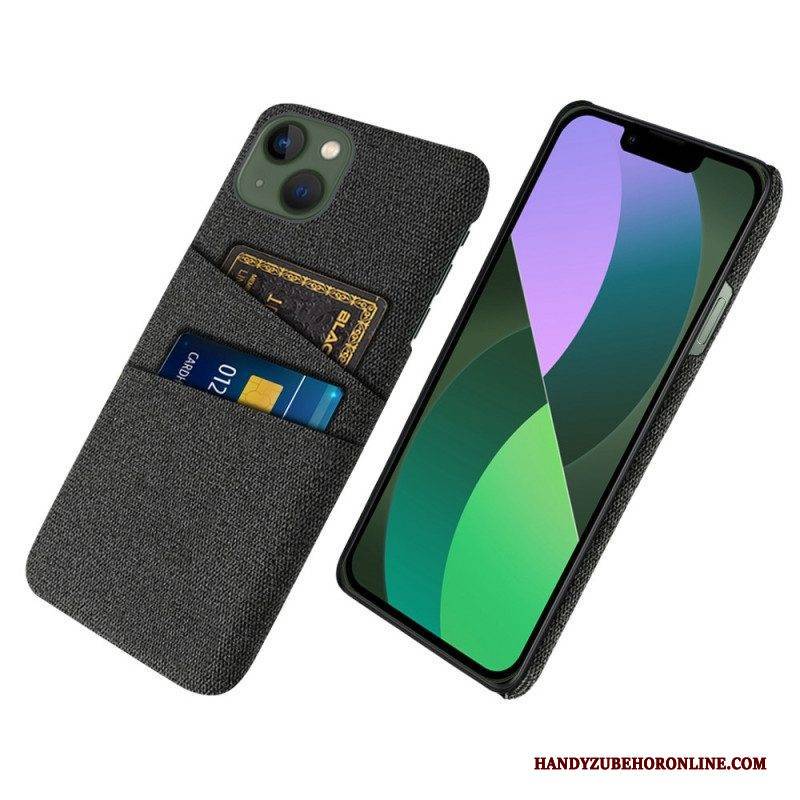 Handyhülle Für iPhone 14 Kartenhalter Aus Stoff