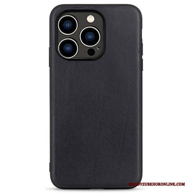 Handyhülle Für iPhone 14 Pro Echtes Leder