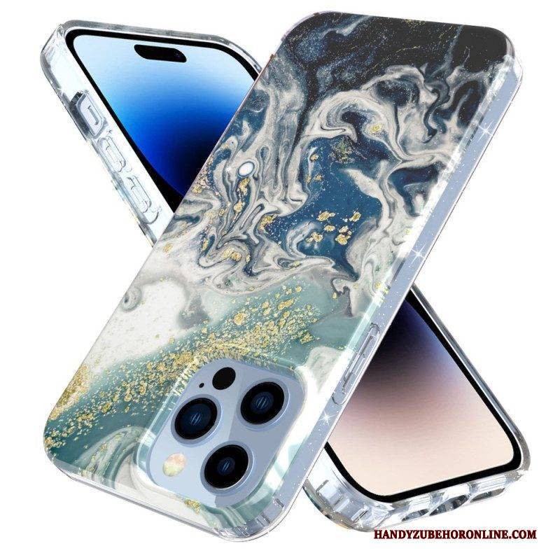 Handyhülle Für iPhone 14 Pro Einzelner Marmor