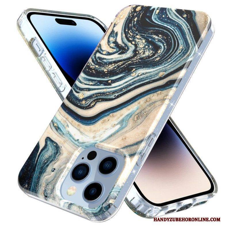 Handyhülle Für iPhone 14 Pro Einzelner Marmor