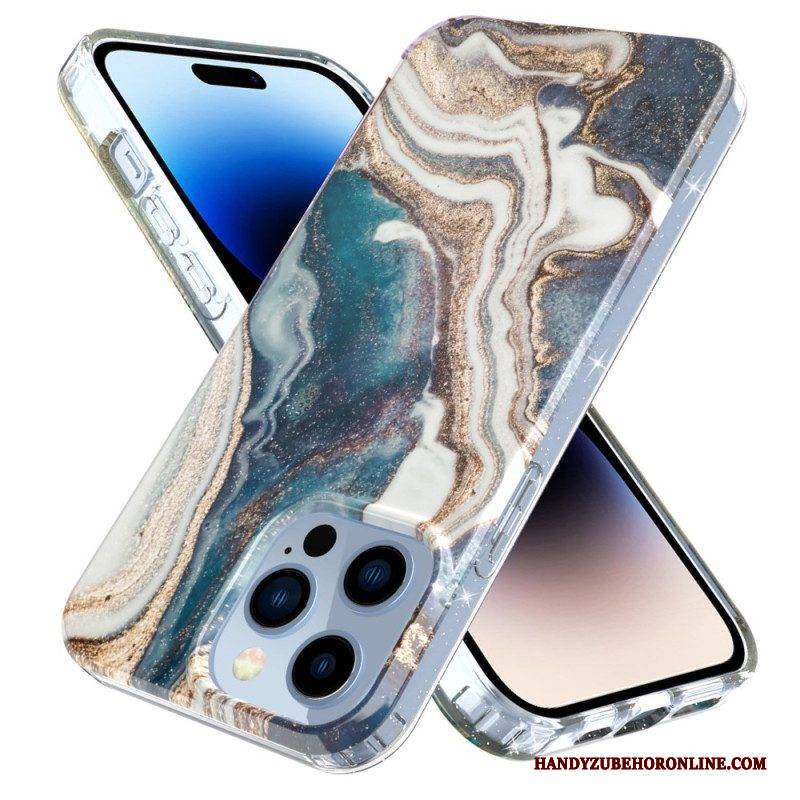 Handyhülle Für iPhone 14 Pro Einzelner Marmor