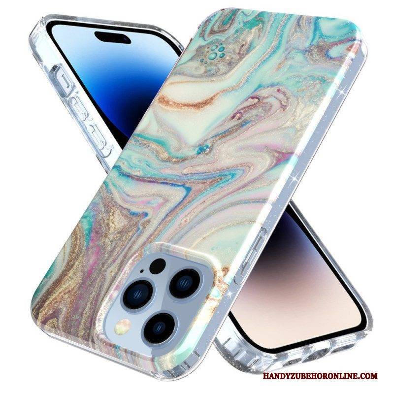 Handyhülle Für iPhone 14 Pro Einzelner Marmor