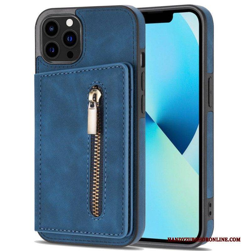 Handyhülle Für iPhone 14 Pro Max Geldbörse Hands-free Support Wallet