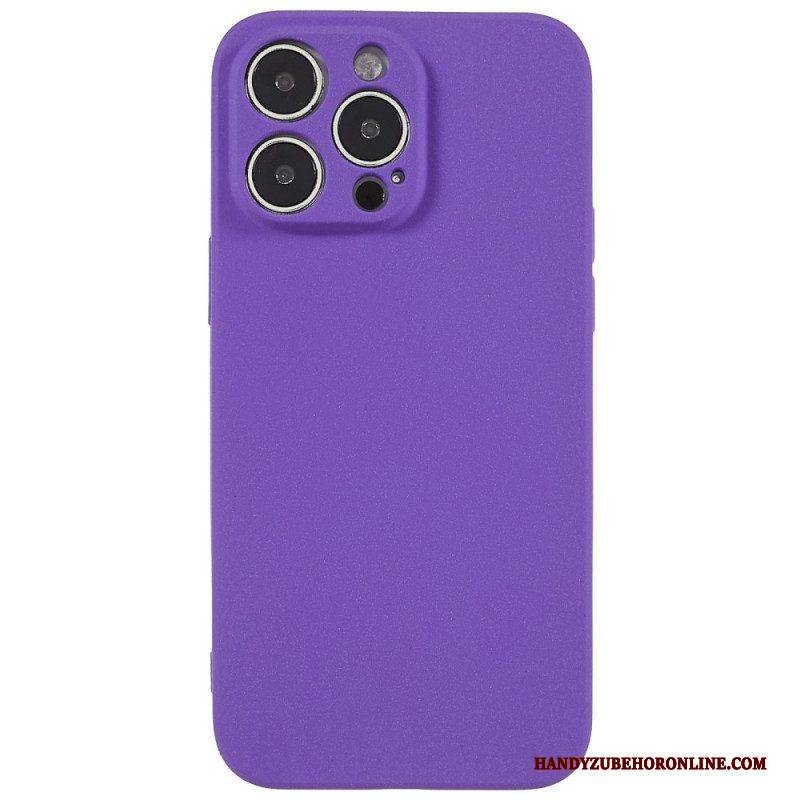 Handyhülle Für iPhone 14 Pro Max Mattes Silikon