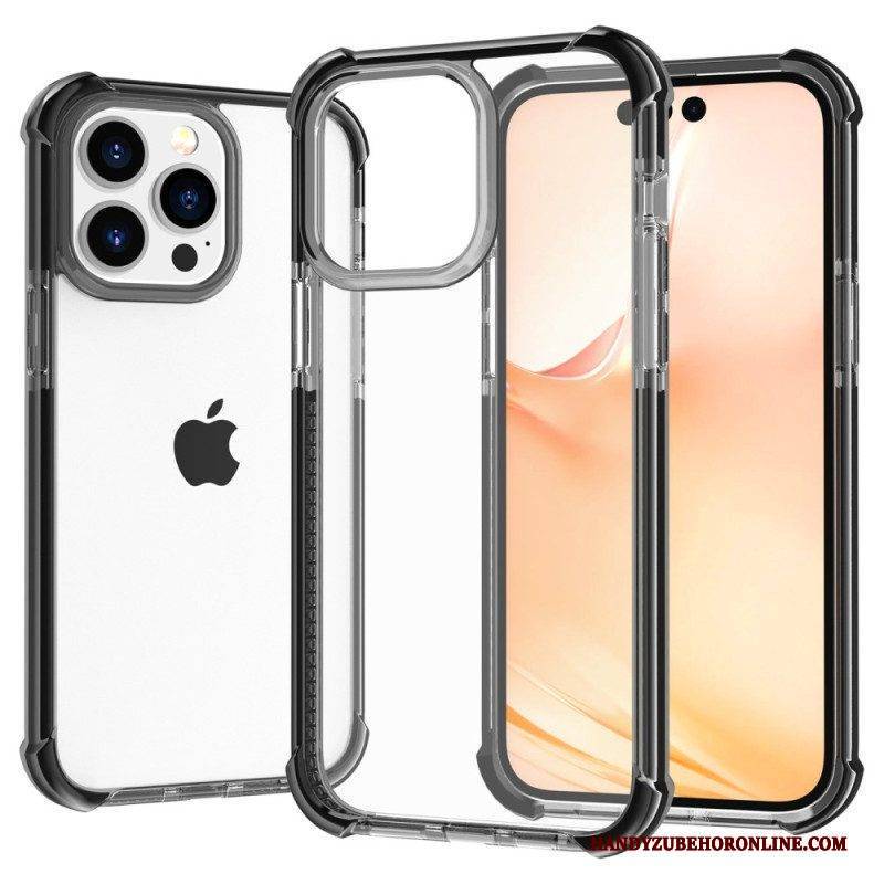 Handyhülle Für iPhone 14 Pro Max Transparente Farbige Kanten