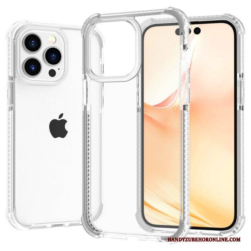 Handyhülle Für iPhone 14 Pro Max Transparente Farbige Kanten