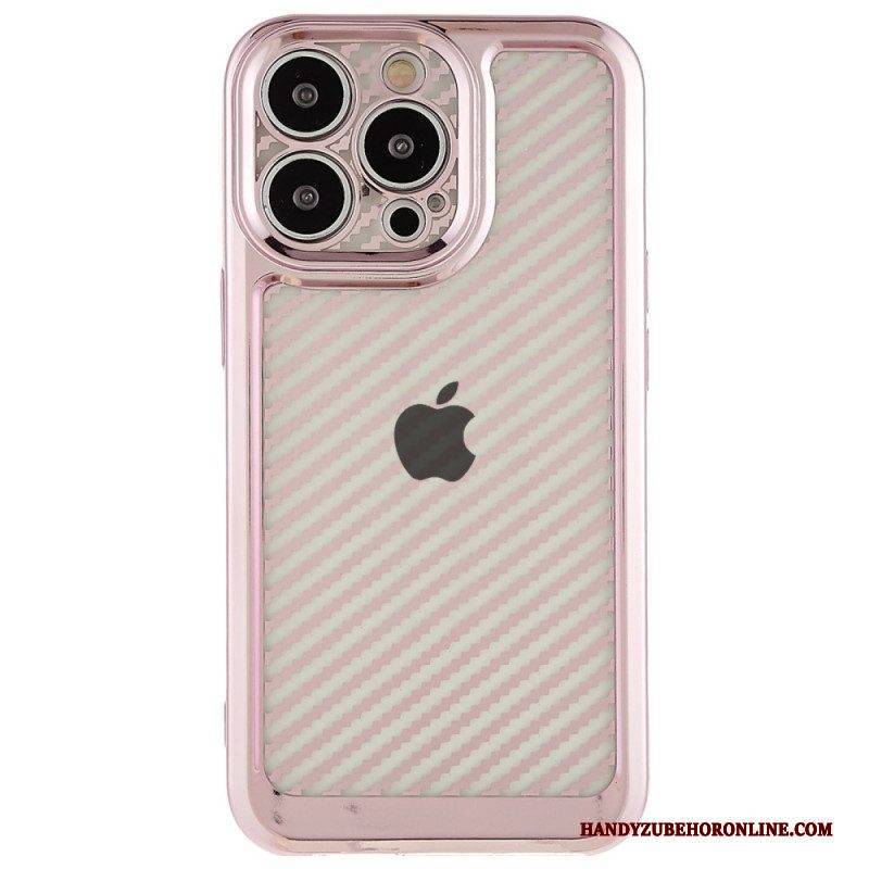 Handyhülle Für iPhone 14 Pro Stilvolle Kohlefaser