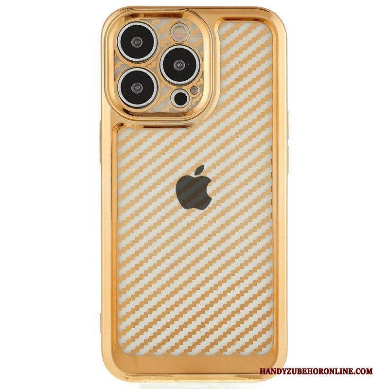 Handyhülle Für iPhone 14 Pro Stilvolle Kohlefaser