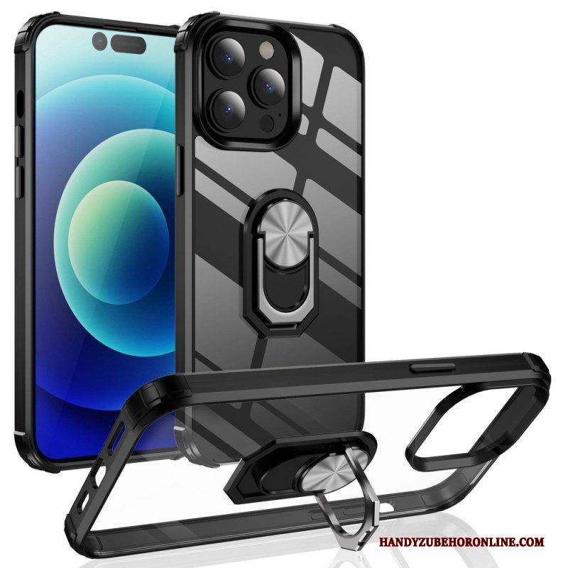 Handyhülle Für iPhone 14 Pro Transparent Mit Ringunterstützung