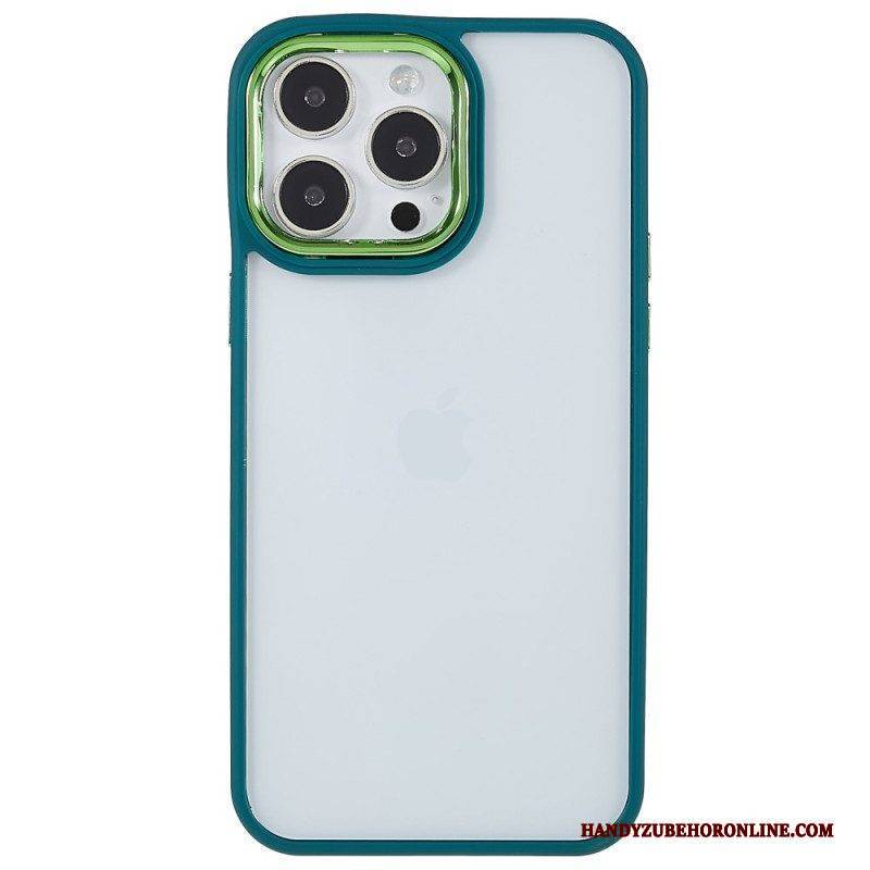 Handyhülle Für iPhone 14 Pro Transparente Farbige Kanten