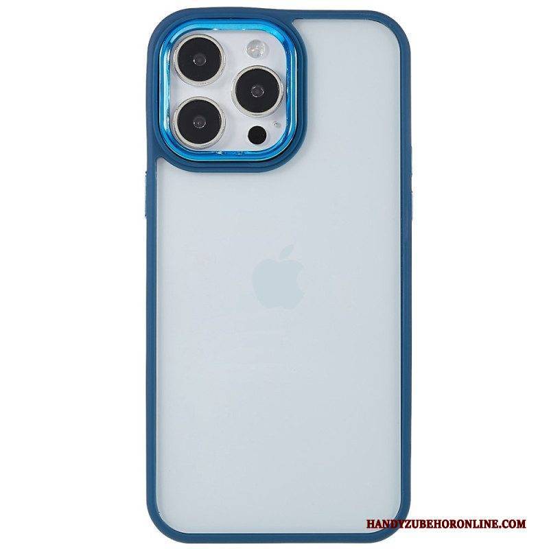 Handyhülle Für iPhone 14 Pro Transparente Farbige Kanten