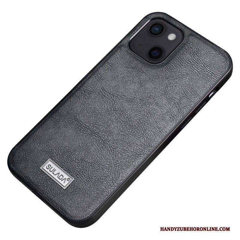 Handyhülle Für iPhone 14 Sulada Ledereffekt