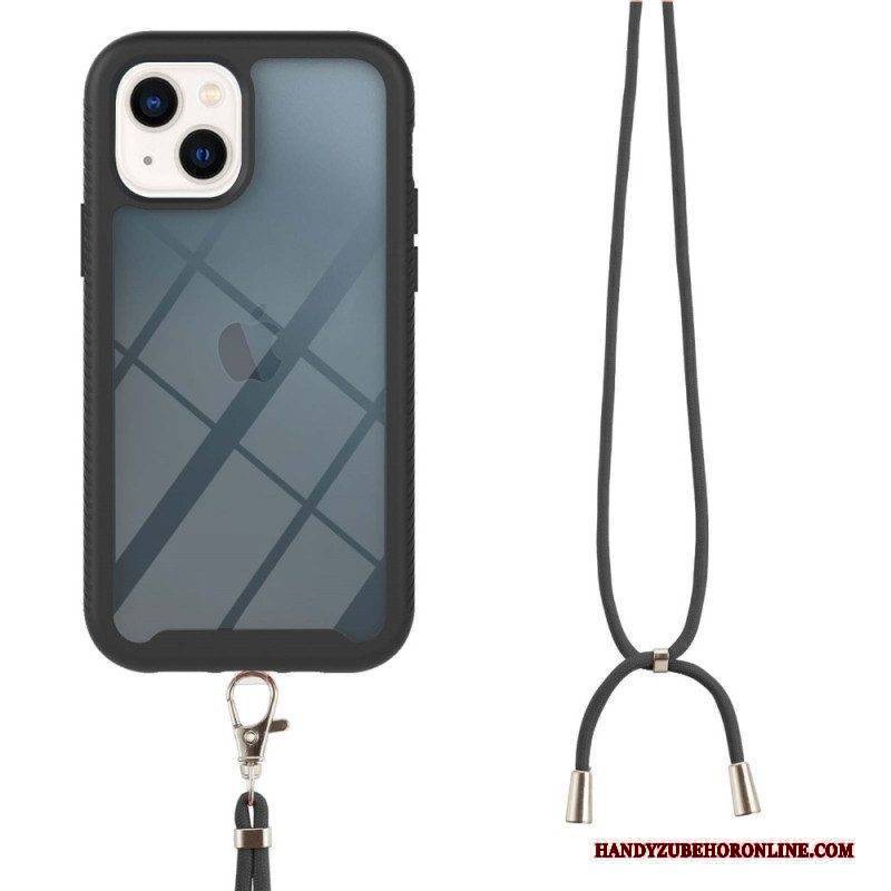 Handyhülle Für iPhone 15 Plus Mit Kordel Transparente Kordel