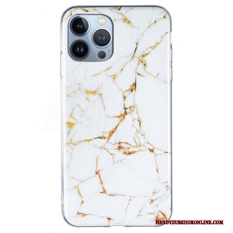 Handyhülle Für iPhone 15 Pro Intensiver Marmor
