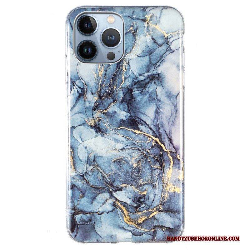 Handyhülle Für iPhone 15 Pro Intensiver Marmor