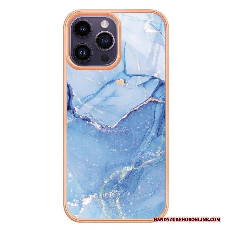 Handyhülle Für iPhone 15 Pro Max Marmorierter Stil